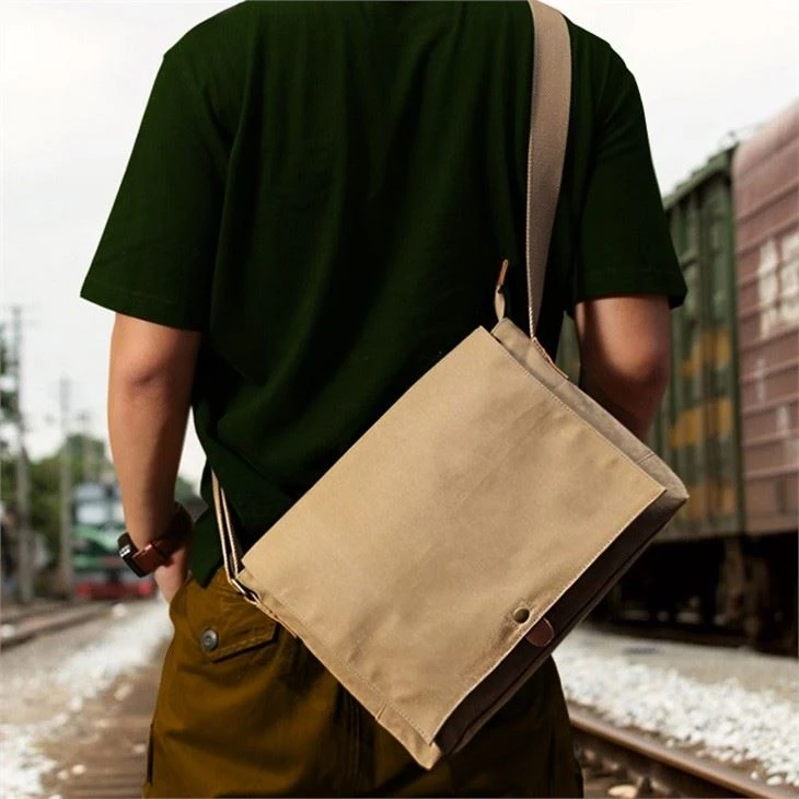 info-1-1 canvas shoulder carrier bag-front 1